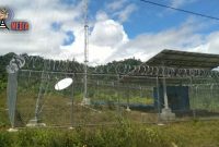 Lokasi terletaknya tower jaringan telekomunikasi di Desa Cempaka Putih Gorontalo Utara. 
