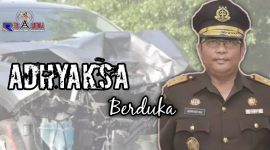 Kondisi kendaraan wakil Jaksa Agung rusak parah usai kecelakaan. 