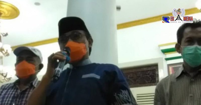Satgas Covid-19 Pamekasan saat umumkan pasien positif Corona.