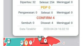 Screenshot yang berhasil diambil dari website Covid-19 Provinsi Jawa Timur.