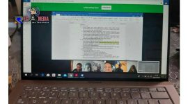 Ujian siswa dengan cara Video Conference (Google Hangouts).