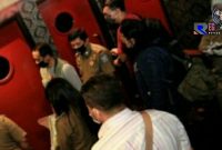 Tim Gugus Tugas Covid-19 saat melakukan penyegelan tempat karaoke di Jl. Gatot Subroto, Bandung. 