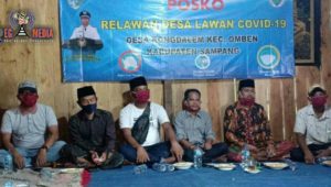 Bentuk Relawan, Kades Rongdalem Optimis Desanya Bebas Dari Covid-19