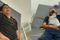 Dua orang korban perampokan saat dirawat di Puskesmas Batulenger, Kec.  Sokobanah, Sampang. 