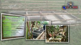 Lengkap dengan papan nama proyek; tiga lokasi proyek Tangki Septik  dikerjakan PU Gorut yang  dianggap masalah dan berdampak buruk kepada warga. 