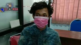 (AB) pelaku pencurian motor diamankan di Mapolres Bangkalan. 