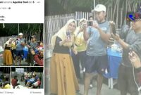 Potret postingan Sekdes Lamu di media sosial (facebook) saat merayakan ulang tahun Kades Lamu ditengah pandemi Covid-19.