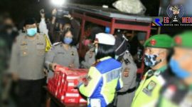 Lokasi dapur umum Polres Cimahi di halaman Gor Sangkuriang.