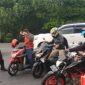 Salah satu pos pemeriksaan yang dijaga ketat oleh petugas gabungan.