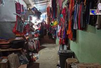 Suasana pasar Ketapang yang tampak sepi, pada Selasa (28/4/20).