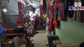 Suasana pasar Ketapang yang tampak sepi, pada Selasa (28/4/20).