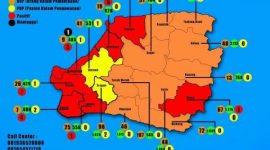 Peta sebaran Covid-19 Kabupaten Bangkalan
