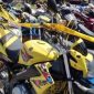 Sepeda motor yang diamankan pihak kepolisian dari tempat balapan liar