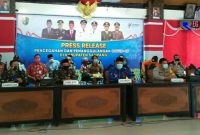 Press Release, Bupati Sampang (H. Slamet Junaidi) didampingi Forkopimda dalam Pencegahan dan Penanggulangan Pandemi Covid-19.