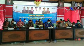 Press Release, Bupati Sampang (H. Slamet Junaidi) didampingi Forkopimda dalam Pencegahan dan Penanggulangan Pandemi Covid-19.