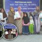 Perwakilan dari Manager PT Garam (Persero) Area Sampang (Ahmad Faisol,  ST) saat memberikan bantuan paket sembako kepada masyarakat.