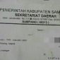 Surat undangan yang diberikan kepada pejabat  sampang yang di mutasi. 