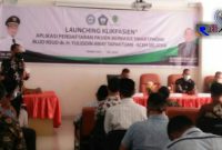 Berlangsungnya kegiatan  launching Klikpasien Aplikasi Pendaftaran Pasien berbasis Smartphone.