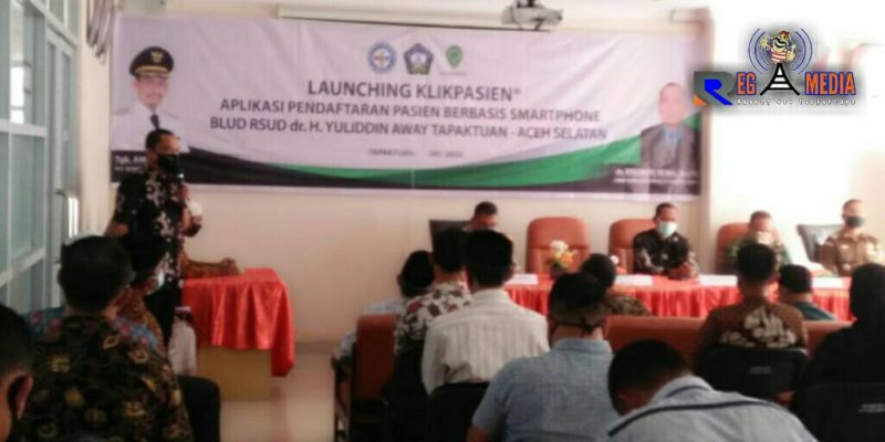 Berlangsungnya kegiatan  launching Klikpasien Aplikasi Pendaftaran Pasien berbasis Smartphone.