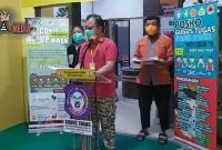 Konferensi pers penyampaian tentang dua warga Gorontalo Utara yang positif Covid-19.