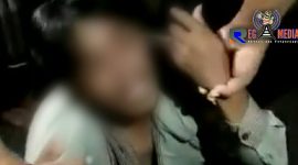 Wajah terduga pelaku curanmor yang berhasil di video warga. 