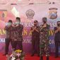 Bupati Bangkalan pose bersama Forkopimda usai launching Aplikasi Anti Covid-19 Bangkalan 