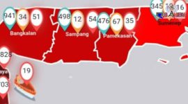 Peta sebaran Covid-19 di Sampang hingga Kamis (4/6/20) pukul 18:00 WIB