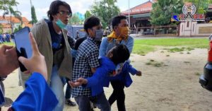 Demo Galian C di Pamekasan Bentrok, Ada Mahasiswa Mengalami Luka