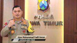 Screen shot video Kapolda Jatim (Irjen Pol Muhammad Fadil Imran). 