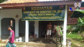 Renovasi musholla disusun Robatal oleh Koramil Robatal