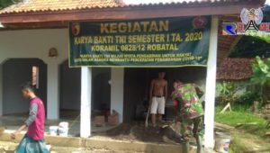 Koramil Robatal Gelar Karya Bhakti Renovasi Musholla Di Desa Robatal