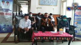 Konferensi Pers; penyampaian Satgas terkait perkembangan Covid-19 di Kabupaten Sampang. 
