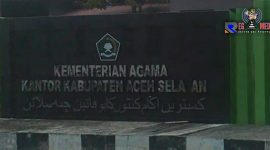 Kantor Kementrian Agama Kabupaten Aceh Selatan. 