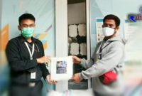 Cimahi Crisis Centre (C3)  secara simbolis memberikan bantuan sosial dan kesehatan di RSUD Cibabat. 