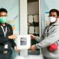 Cimahi Crisis Centre (C3)  secara simbolis memberikan bantuan sosial dan kesehatan di RSUD Cibabat. 