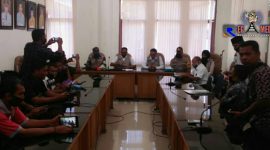 Konferensi Pers, penyampaian warga Aceh Selatan yang positif Covid-19 dari hasil tes swab. 