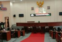 Saat berlangsungnya paripurna DPRD Kabupaten Sampang dalam penyampaian dua Raperda usulan eksekutif. 