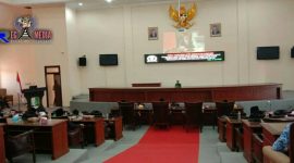 Saat berlangsungnya paripurna DPRD Kabupaten Sampang dalam penyampaian dua Raperda usulan eksekutif. 