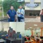 Rektor UTM (Dr. Drs. Ec. H. Muh. Syarif, M.Si.,) bersama ketua panitia UTBK UTM (Dr. Deni Setya Bagus Yuherawan, S.H.,M.S.,) dan ketua pelaksana saat meninjau pelaksanaan tes UTBK.