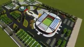 Petikan foto rencana pembangunan stadion di Kabupaten Sampang. 