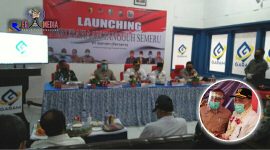 Direktur Utama PT Garam (Persero) Budi Sasongko berdampingan dengan Forkopimda Kab. Sampang dalam kegiatan Launching Perusahaan Tangguh Semeru. Tampak kanan: Manager PT Garam (Persero) Area Sampang (Ahmad Faisol, ST). 