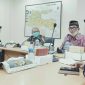 Ketua Koordinator Kaukus Parlemen Madura, (Musawir) ketika tukar pendapat bersama Deputi BPWS di aula kantor BPWS Surabaya.