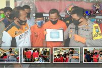 Konferensi Pers; Kapolres Sampang (AKBP Didit Bambang Wibowo Saputro) pimpin release pengungkapan kasus kriminal dan narkoba dari hasil giat Operasi Sikat Semeru. 