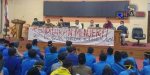 PMII Demo Disdik & Legislatif, Pertanyakan Keseriusan Kelola Pendidikan di Bangkalan