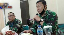 Danrem 062/TN Kegiatan Kolonel Inf Muhidin, S.Sos. kanan (kaca mata).