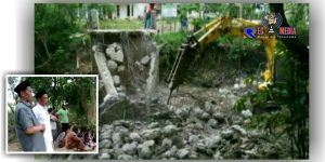 Permudah Akses Warga, Pemdes Gunung Kesan Bangun Jembatan Beton Penghubung Dua Dusun