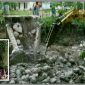 Proses awal pembangunan jembatan penghubung dua dusun di Desa Gunung Kesan. 