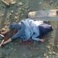 Screen shoot video viral di media sosial, korban tergeletak dengan kondisi bersimbah darah.