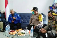 Kapolres Cimahi (AKBP Mochamad Yoris Maulana Yusuf Marzuki) saat silaturahmi ke kantor Partai Demokrat Cimahi. 