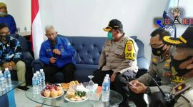 Kapolres Cimahi (AKBP Mochamad Yoris Maulana Yusuf Marzuki) saat silaturahmi ke kantor Partai Demokrat Cimahi. 